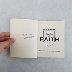 Profiles in Faith – 1971 Softcover by Frank W. Lemons, Pentecostal Evangelist