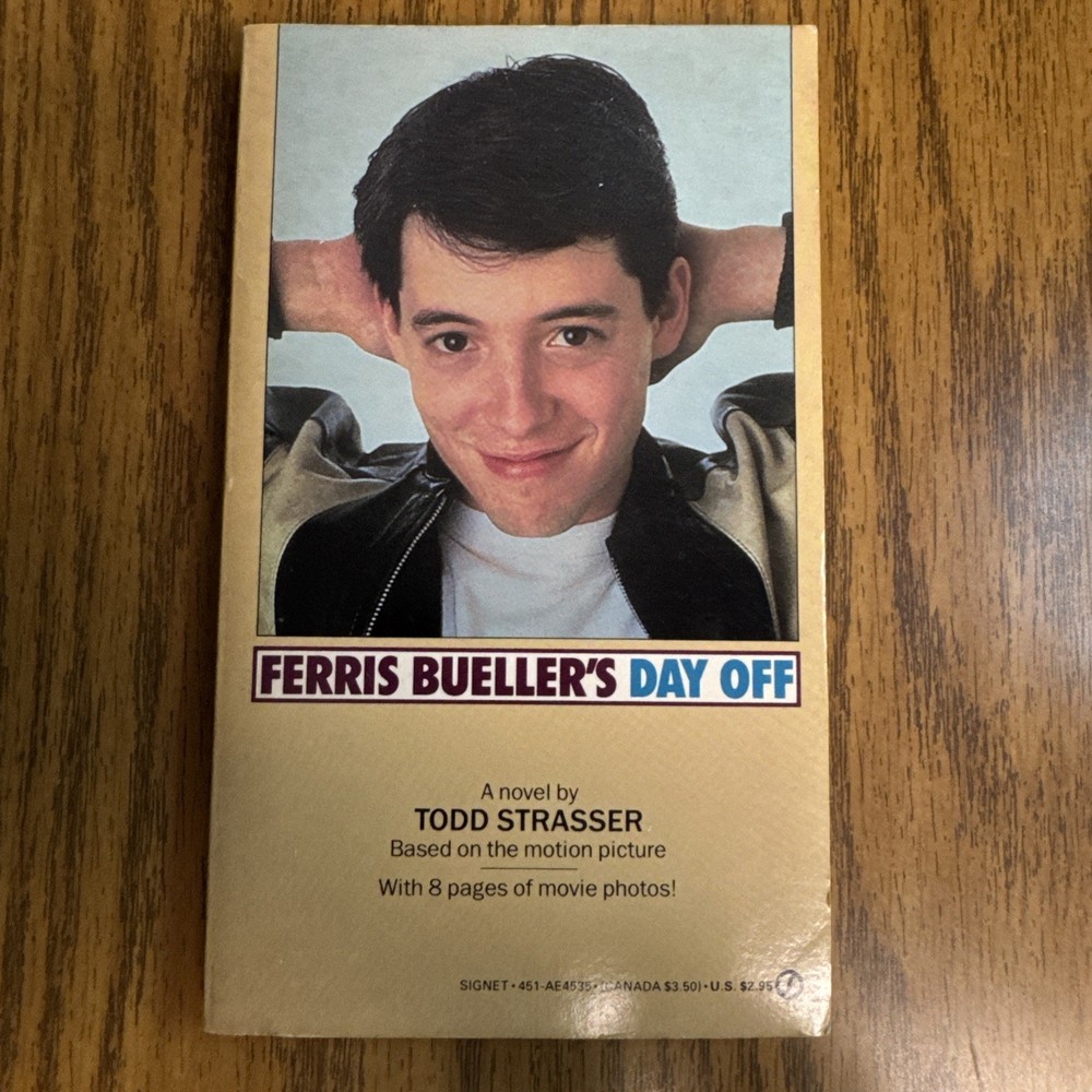 Ferris Bueller’s Day Off (1986) Movie Tie-In Book w/ Photos UNREAD