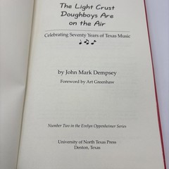 VTG Light Crust Doughboys On the Air HB w/dj-John Mark Dempsey+CD-2002-294 pages