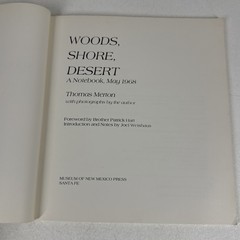 Woods Shore Desert A Notebook May 1968 Merton Thomas Paperback