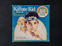 THE KARATE KID PART II MOVIE STORYBOOK (1986 TPB) WITH STICKERS!!!