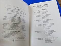 1998 Clinical Cancer Research In New Jersey Booklet 53 Pages