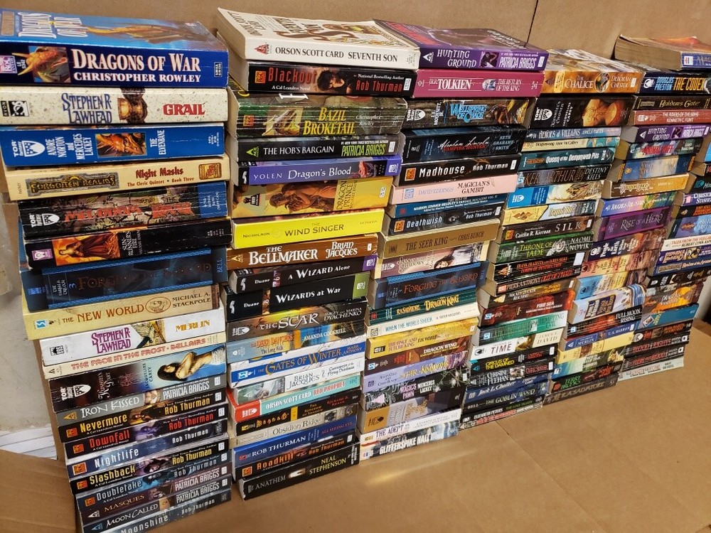 Lot of 20 Fantasy Magic Vintage Dragon TOLKIEN Rare Books Paperback *RANDOM MIX*