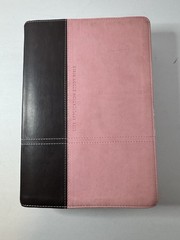 Life Application Study Bible New Living Translation – Pink / Brown Cover + Case