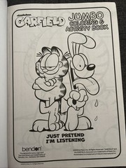 Garfield Jumbo Coloring & Activity Book Puzzles Games & Pages to Color Bendon