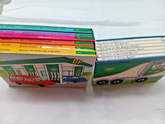 Childrens backpack books- 2 box sets- 6 Beatrix Potter & 6 Pooh-12 stories total