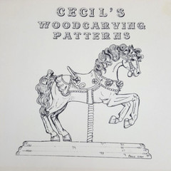 Cecil’s Woodcarving Patterns Book Animals Native Indian Golf Wood Turning Crafts