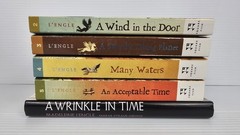 Madeleine L’Engle Book Set Wrinkle In Time, Swiftly Tilting Planet, Many Waters+