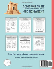 Old Testament Come Follow Me Activity Book for Kids Ages 6-11: Weekly Lesson Gui