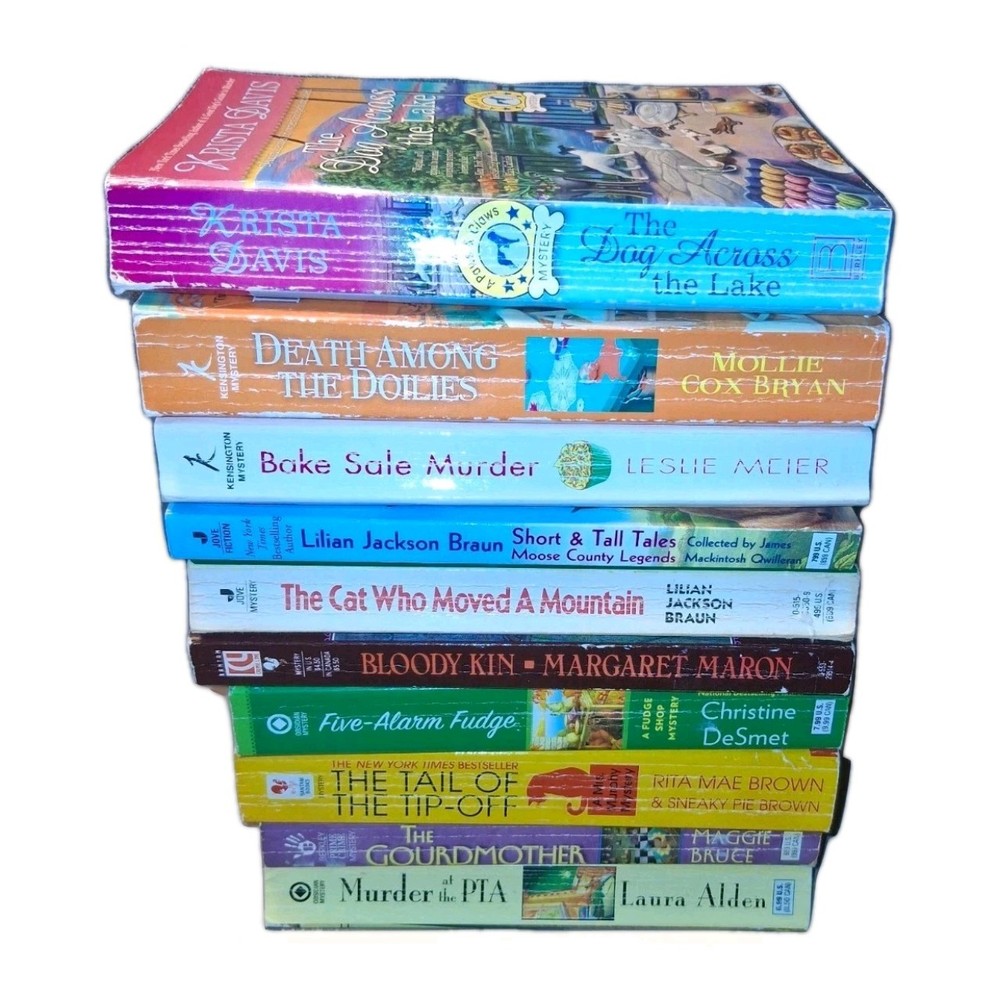 Lot of 10 Cozy Mysteries – Baking, Crafts, Animals – Mixed Authors FREE SHIPPING