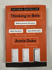 Thinking in Bets Annie Duke 2018 Portfolio Penguin PB