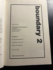 Feminism And Postmodernism Boundary 2 Vol 19 No 2 Duke Univ Press 1992