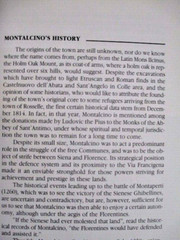MONTALCINO GUIDE TO TOWN & TRADITIONS ITALY BELLUCCI Paperback Book 61 Pages