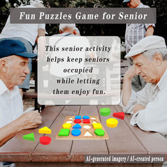 Puzzles Gifts for Dementia,Alzheimers Activities & Memory Games for Seniors,Geom