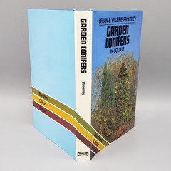Garden Conifers in Colour Proudley Vintage 1984 HCDJ Blandford Color Series UK