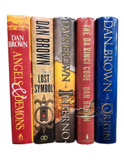 Complete Set Series – Lot of 5 HARDCOVER Robert Langdon books by Dan Brown