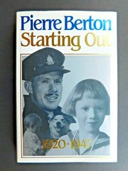 SIGNED autobiography celebrity historian PIERRE BERTON hardcover 342 pages NF