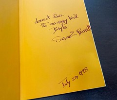 Susan BARRETT — Inbetween Yesterday (Poetry) — 1975 Noel Young — SIGNED