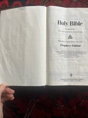1985 Nelson The Prophecy Edition Bible 403HC Hardcover w/ Leather Cover