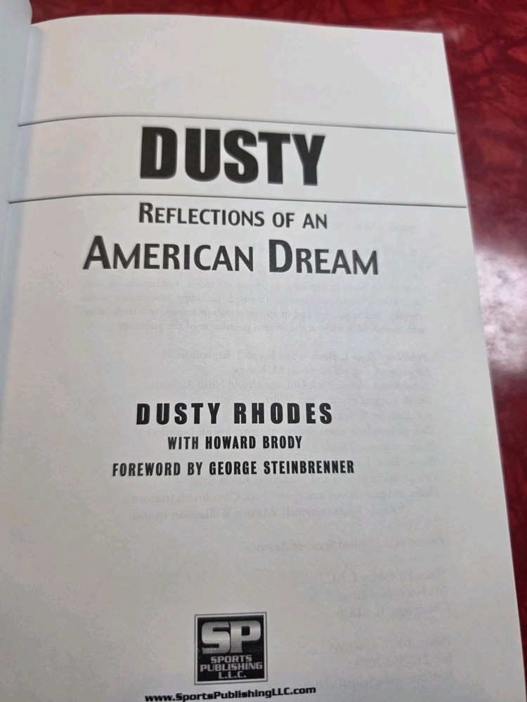 Dusty Rhodes REFLECTIONS OF AN AMERICAN DREAM Howard Brody Hardcover Book Oop