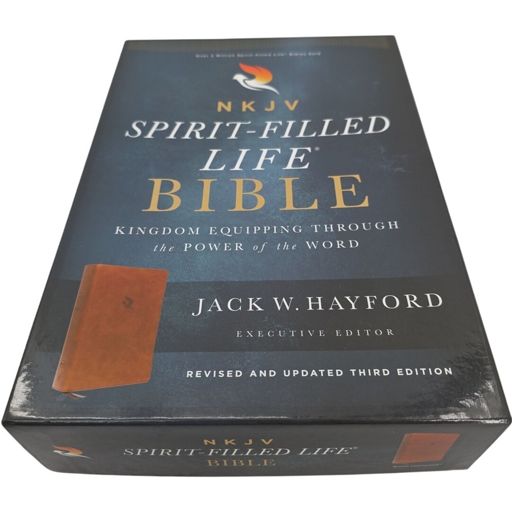 NKJV Spirit-Filled Life Bible Jack W. Hayford Leather Revised Third Edition