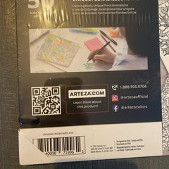 ARTEZA 50 Pages PremiumColoring Book $5Ship