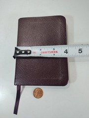 NIV New Testament Psalms Proverbs Bonded Leather Burgundy English Pocket Bible