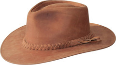 Premium Leather Fedora – Wide Brim Hat Leather – Water Resistant