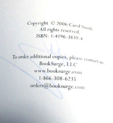 Close to My Heart by Carol Smith, 2006 SC, Signed by Carol