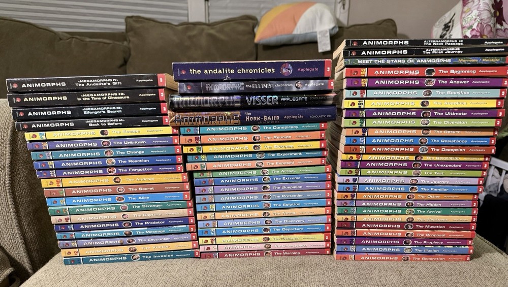COMPLETE SET Animorphs by K.A. Applegate Paperback Lot, Scholastic, Sci-Fi