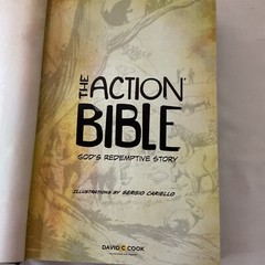 The Action Bible: God’s Redemptive Story by Sergio Cariello HC 2020 David C Cook