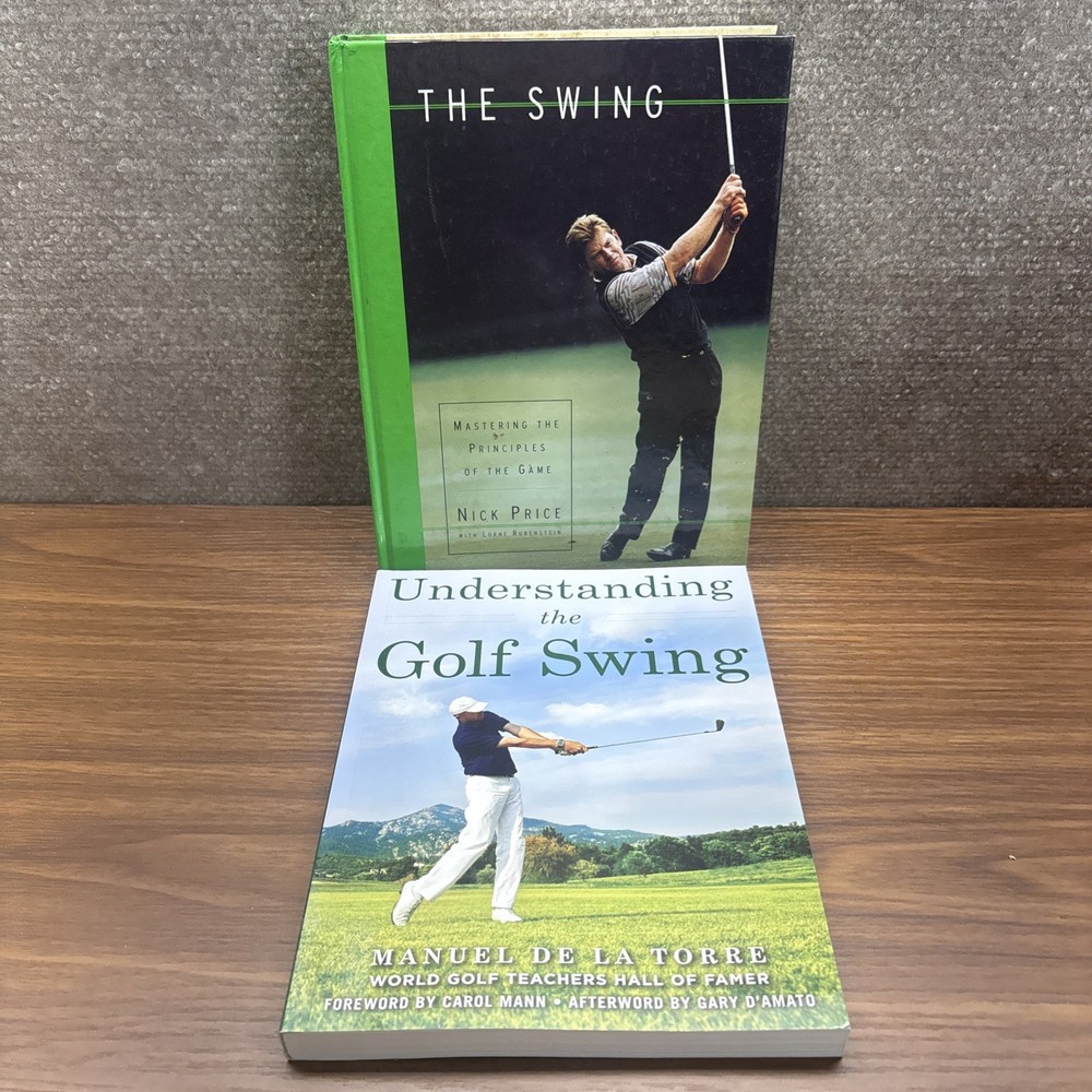 Bundle 4 Classic GOLF Instruction Book Mixed Lot Manuel De La Torre Nick Price