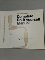 Reader’s Digest Complete Do It Yourself Manual