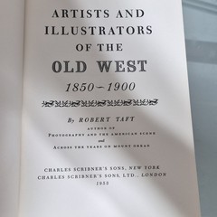Charles Scribner’s Sons Artists & Illustrators of the Old West 1953 HC DJ