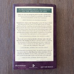 The Purpose Driven Life by Rick Warren 2002 Hardcover Campaign Edition-Good