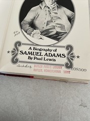 The Grand Incendiary: A Biography Of Samuel Adams by Paul Lewis (1973) HB/DJ