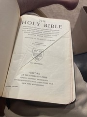 Holy Bible KJV OXFORD Concordance Morocco leather Personal Size #018X
