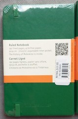 2 Moleskine Classic Notebook Small Size Ruled Green 192 Pages Ea 5.6 X 3.6 in