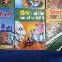 LOT OF 6 ISSUES ASTERIX by GOSCINNY & UDERZO COMICS Vintage RARE MAGAZINES GR