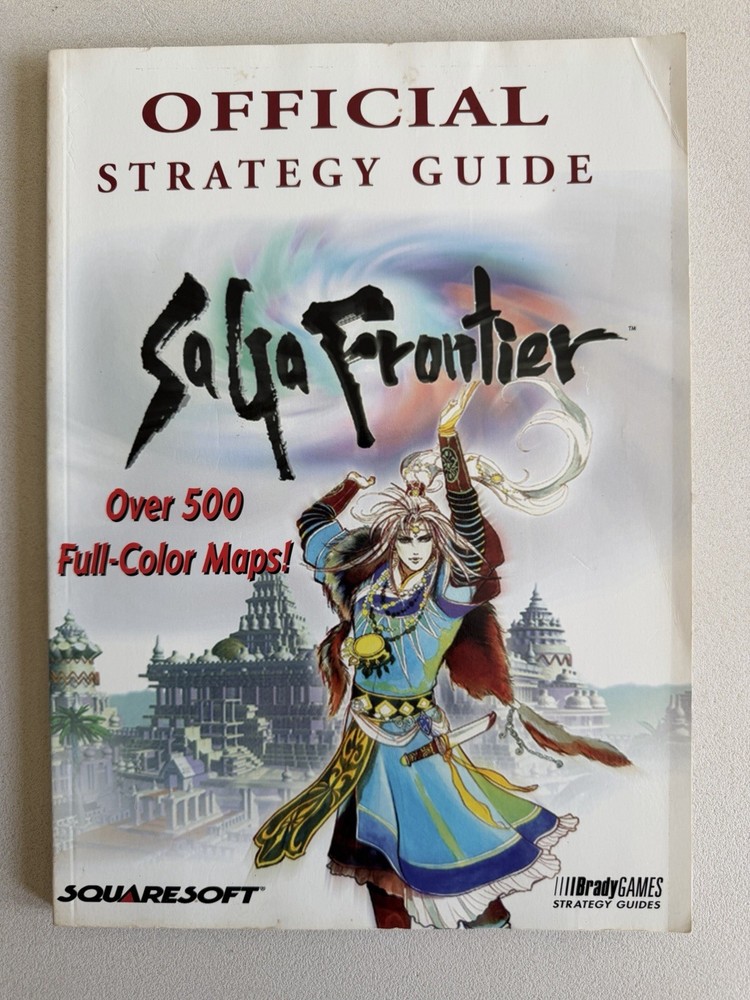 SaGa Frontier Official Strategy Guide Brady Games Playstation Squaresoft 1998