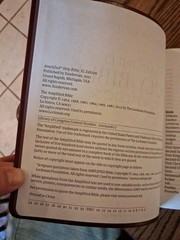 Amplified Bible XL Edition ~Retail $52.99~ Burgundy Leathersoft LARGE PRINT 12.5