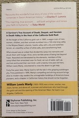 DEATH VALLEY IN ’49: AN AUTOBIOGRAPHY BY WILLIAM LEWIS MANLY 2016 SKYHORSE TPB