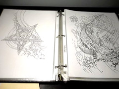 3 ring notebook Tattoo flash Varied artists Circa 2000 and up