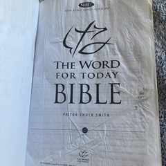 The Word For Today Bible Chuck Smith 2012 NKJV Leather Religion