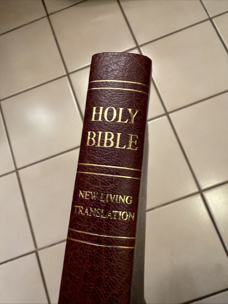 Holy Bible New Living Translation Red Let 1999 Burgundy Bonded Leather Tyndale