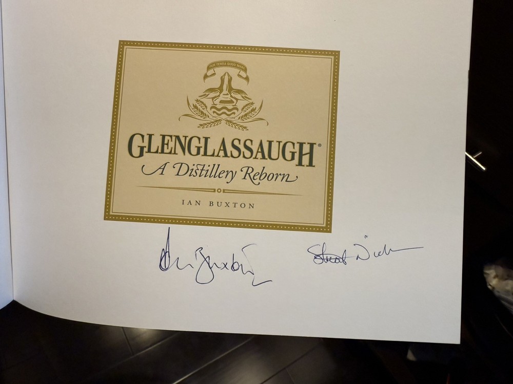 Glenglassaugh Whiskey Signed by Ian Buxton Stuart Nickerson Book 9781906476137