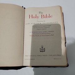 HOLY BIBLE National Bible Press Pronouncing Red Letter National