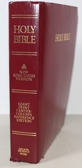 Holy Bible New King James Version Giant Print Center Column Reference Edition