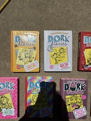 Lot Of 9 Dork Diaries Books By Rachel Renee Russell – 8 Hardcover, 1 Paperback