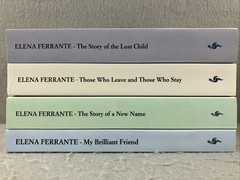 The Neapolitan Novels box set by Elena Ferrante (Europa Editions, paperback) 1-4